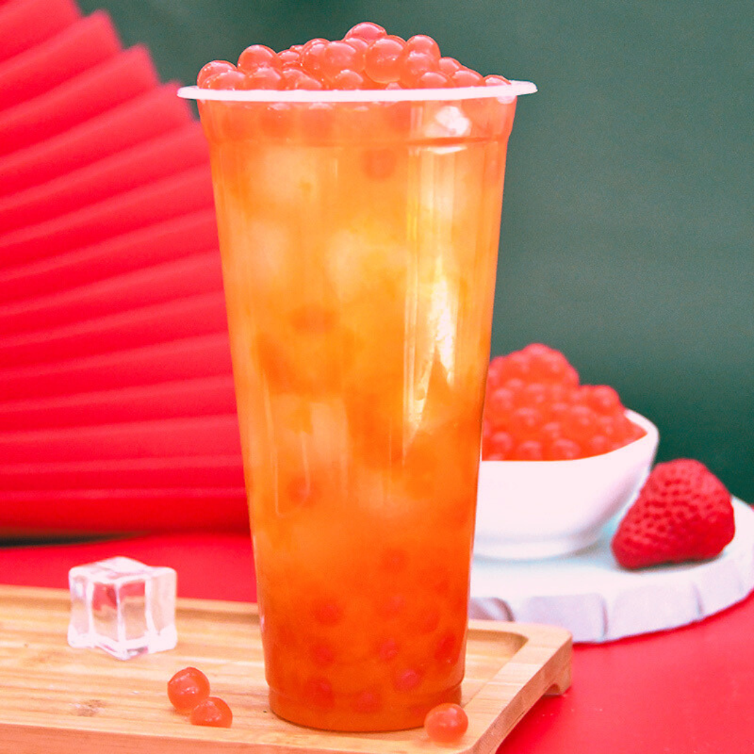Strawberry Flavored Popping Balls 3.4Kg 草莓爆珠 Boba Formosa