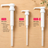 (Exc VAT) SYRUP PUMP (WHITE FLAT BOTTLE/2.5KG) Boba Formosa
