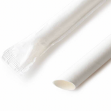 (S) (EXC VAT) 3 LAYERS INDIVIDUAL PACKED PAPER STRAW 12 X 230mm (Thick) - 100pcs Boba Formosa