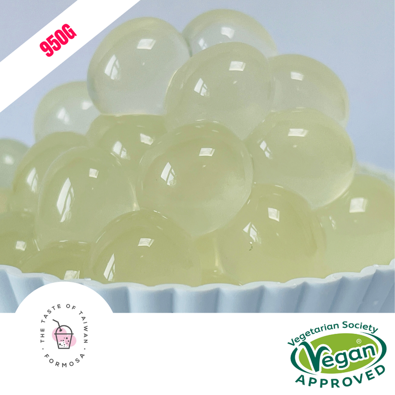 (B) Lychee Flavoured Popping Balls 950g (BBD: Single pack - 10OCT2025) Boba Formosa