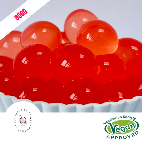 (B) Strawberry Flavoured Popping Balls 950g Boba Formosa