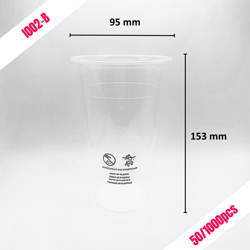 (Exc VAT) 700cc PP CUP (B) Boba Formosa