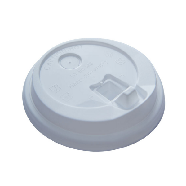 (Inc VAT) 90mm COFFEE CUP LID-WHITE 熱飲杯蓋(白) Boba Formosa
