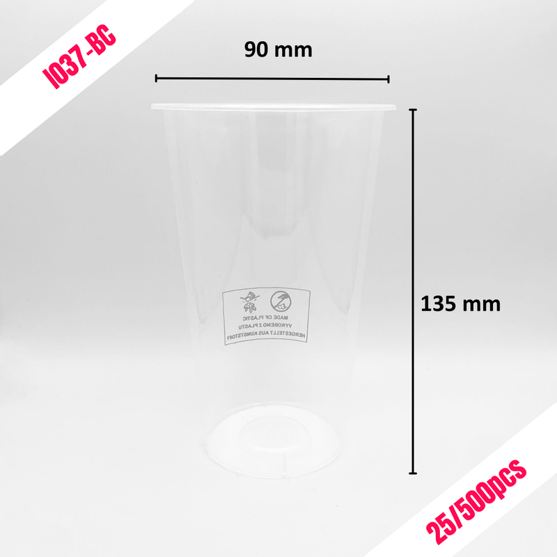 (B) (Exc VAT) 90mm 500cc HARD CUP Boba Formosa