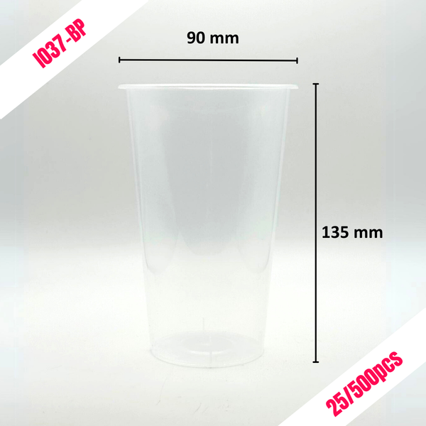 (Exc VAT) 90mm 500cc HARD CUP (BP) Boba Formosa