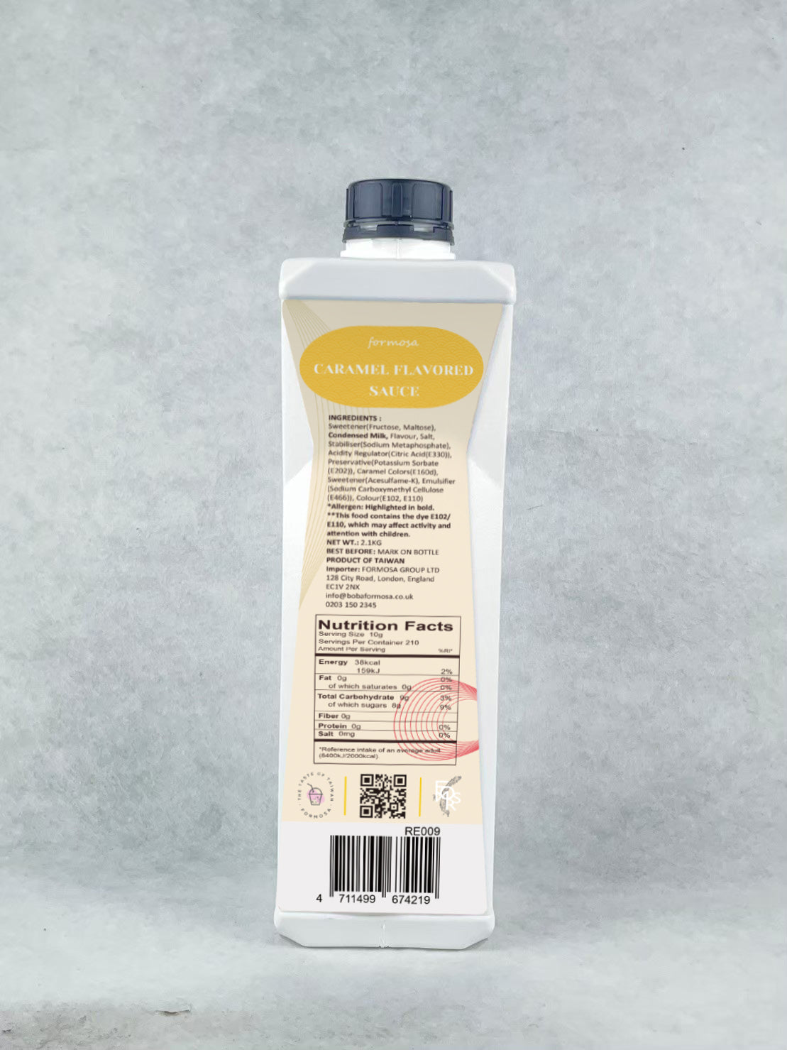 CARAMEL SAUCE 2.1kg (squeeze bottle) Boba Formosa
